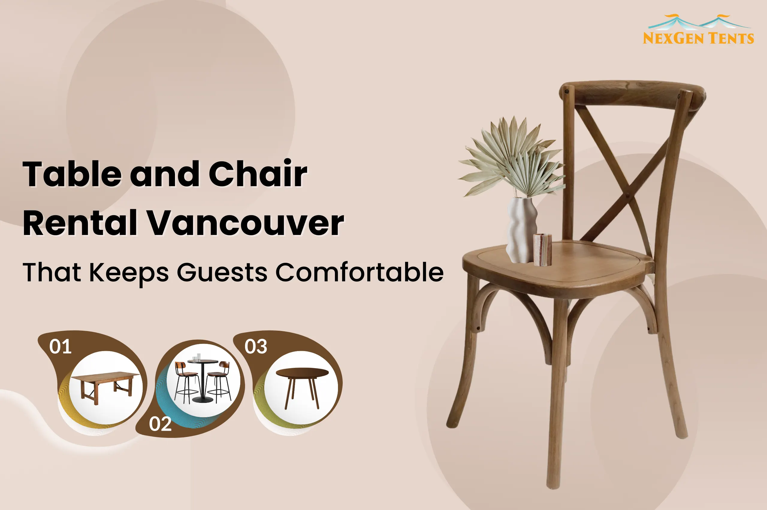 Table and Chair Rental Vancouver That Keeps Guests Comfortable