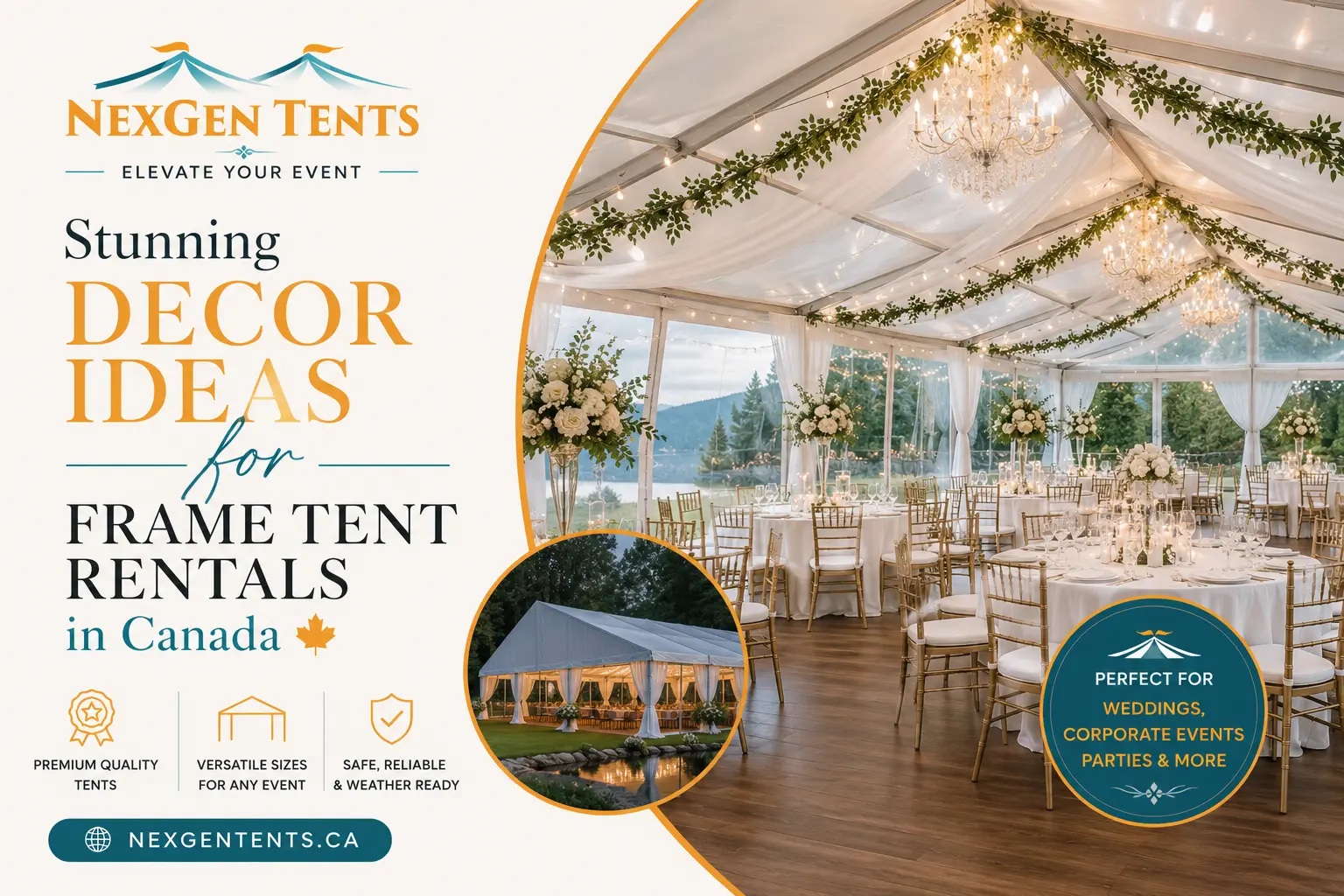 Stunning Decor Ideas for Frame Tent Rentals in Canada